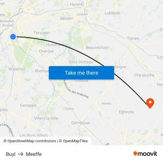 Buyl to Meeffe map