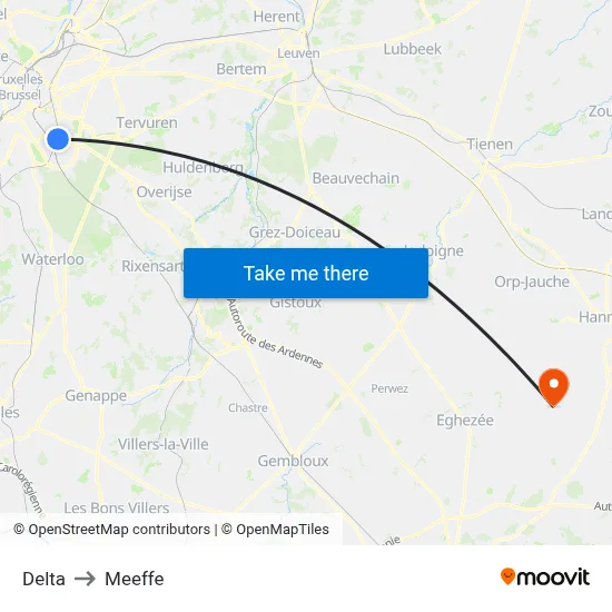 Delta to Meeffe map