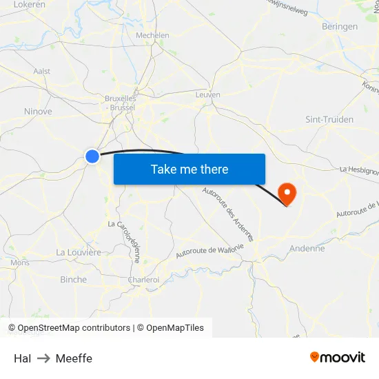 Hal to Meeffe map