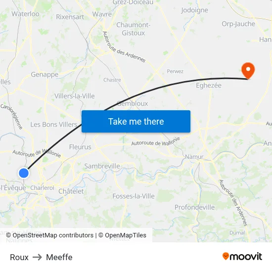 Roux to Meeffe map