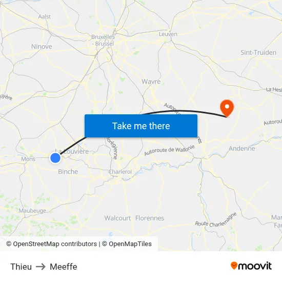 Thieu to Meeffe map