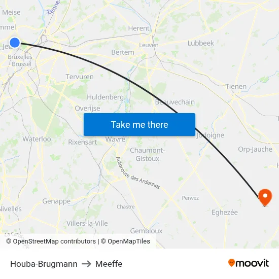 Houba-Brugmann to Meeffe map