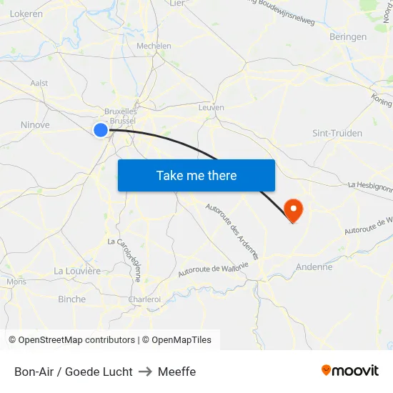 Good Air to Meeffe map
