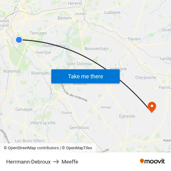 Herrmann-Debroux to Meeffe map