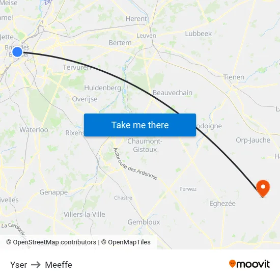 Yser to Meeffe map