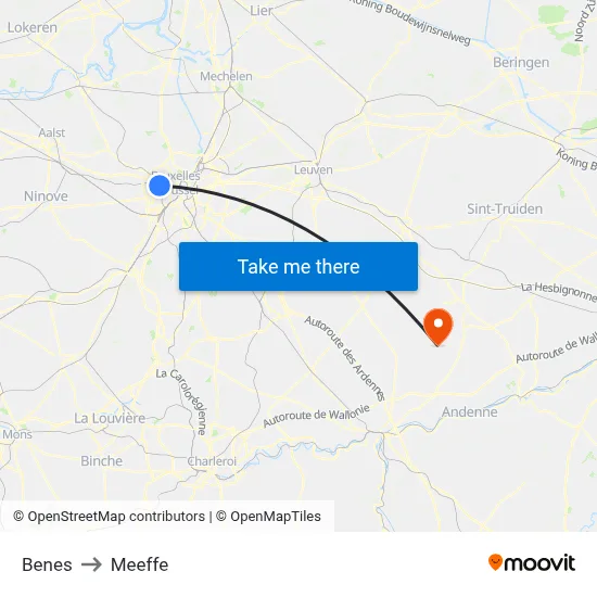 Benes to Meeffe map