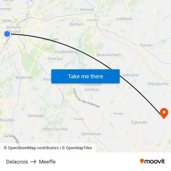 Delacroix to Meeffe map
