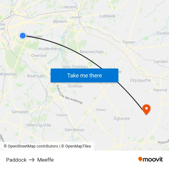 Paddock to Meeffe map