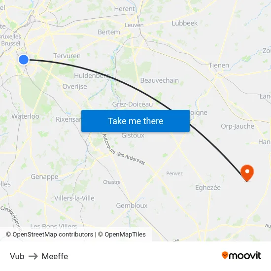 Vub to Meeffe map