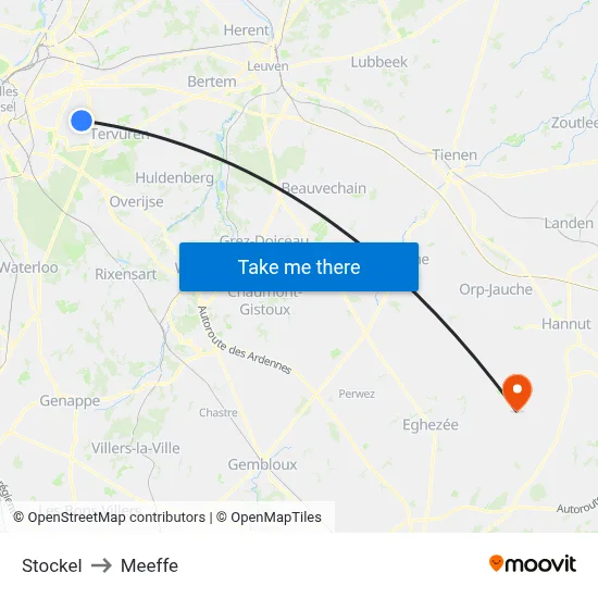 Stockel to Meeffe map