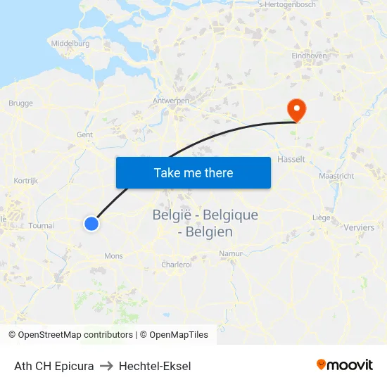 Ath CH Epicura to Hechtel-Eksel map