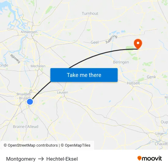 Montgomery to Hechtel-Eksel map
