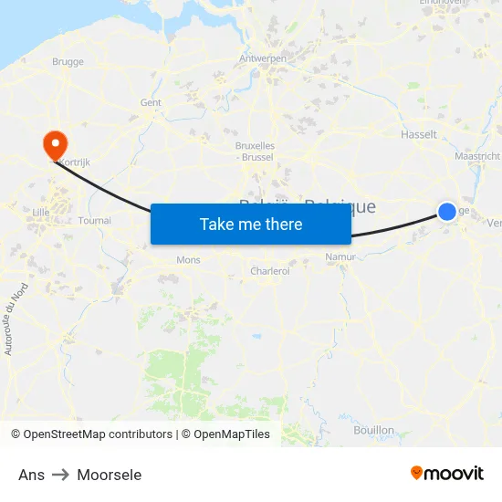 Ans to Moorsele map