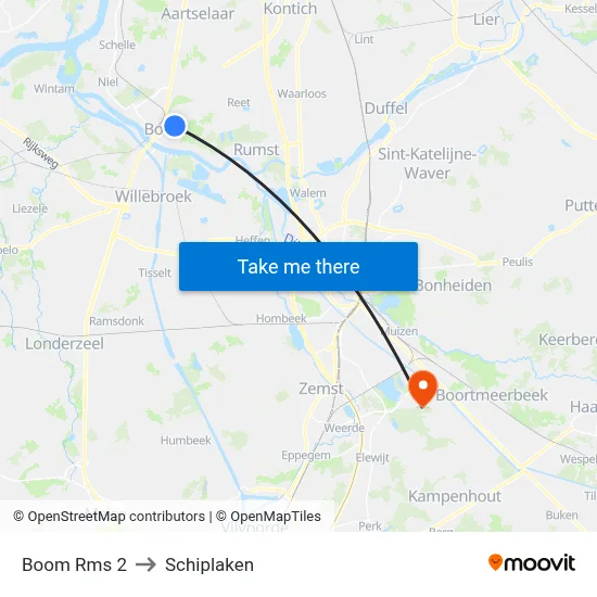 Boom Rms 2 to Schiplaken map