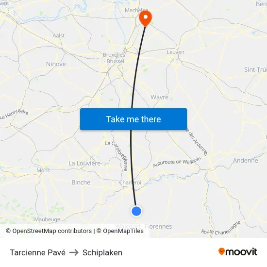 Tarcienne Pavé to Schiplaken map
