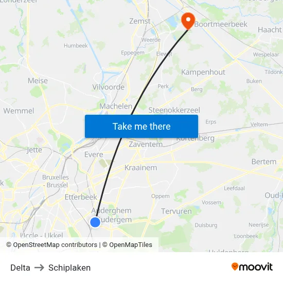 Delta to Schiplaken map