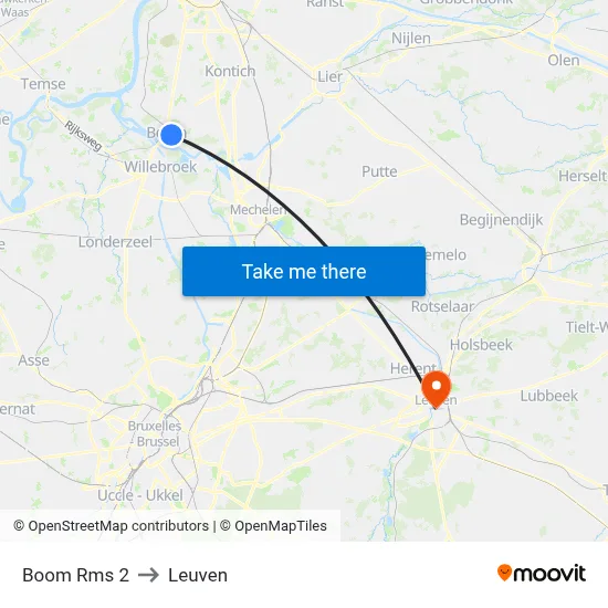 Boom Rms 2 to Leuven map