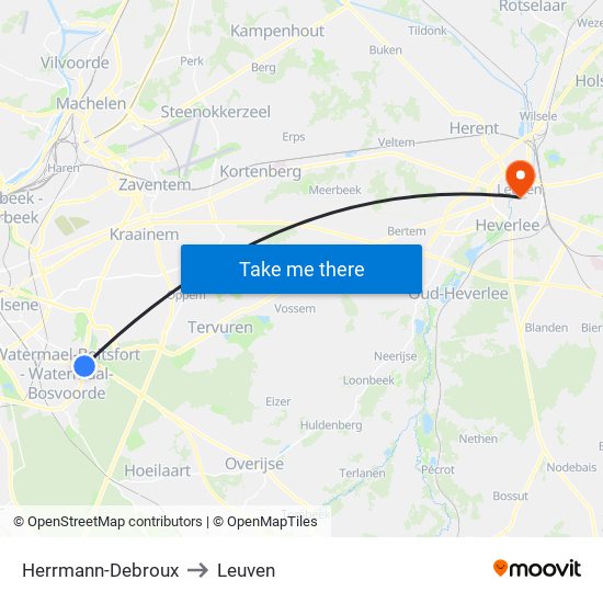 Herrmann-Debroux to Leuven map