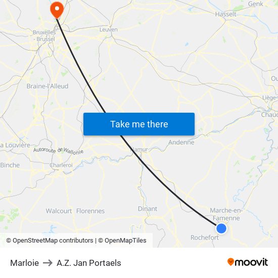 Marloie to A.Z. Jan Portaels map