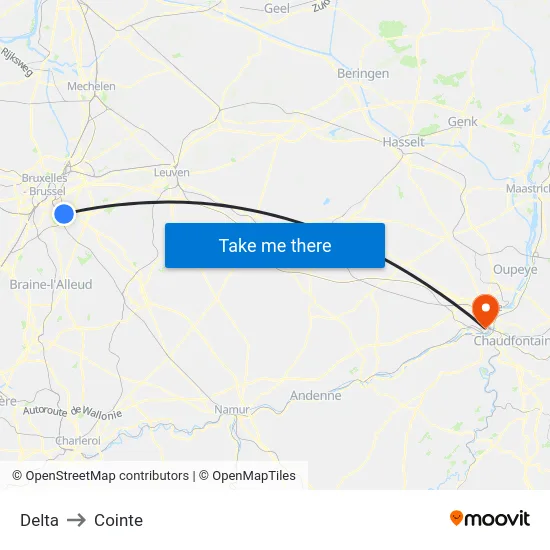 Delta to Cointe map
