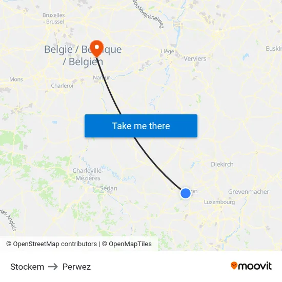 Stockem to Perwez map