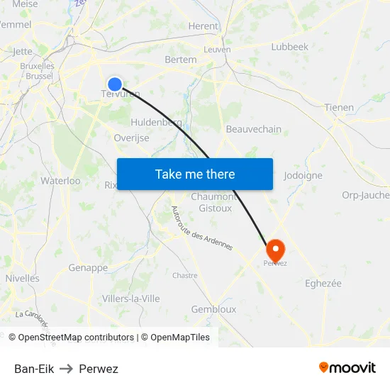 Ban-Eik to Perwez map