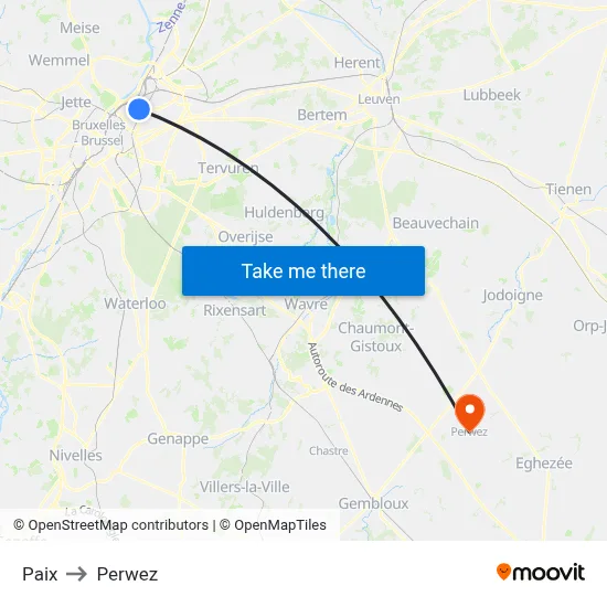 Peace to Perwez map