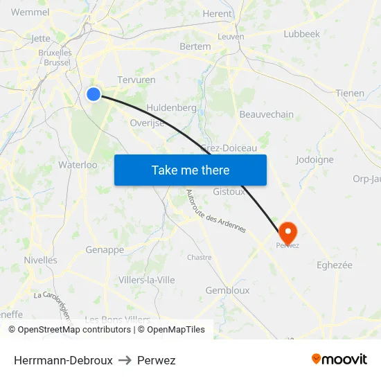 Herrmann-Debroux to Perwez map