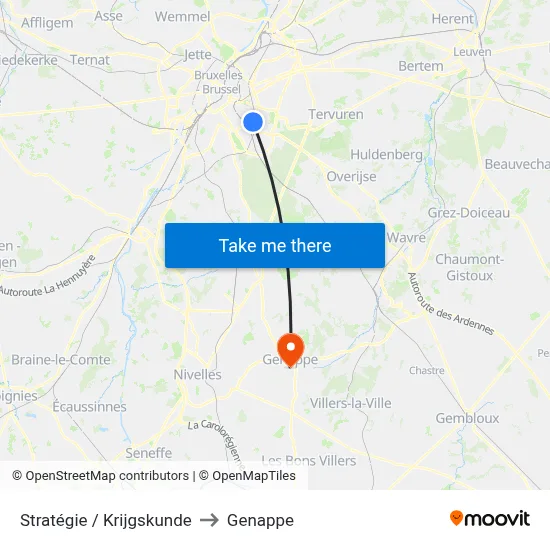 Strategy to Genappe map