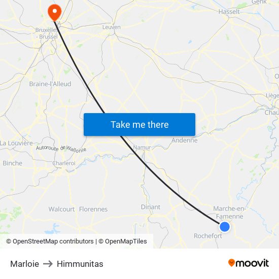 Marloie to Himmunitas map