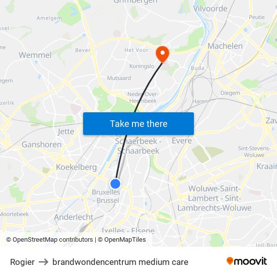 Rogier to brandwondencentrum medium care map