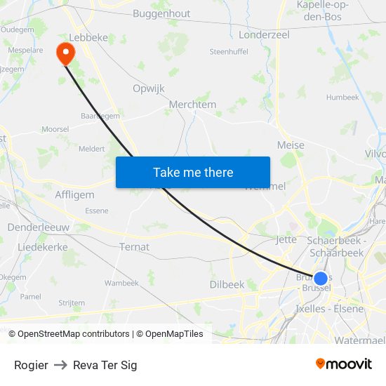 Rogier to Reva Ter Sig map