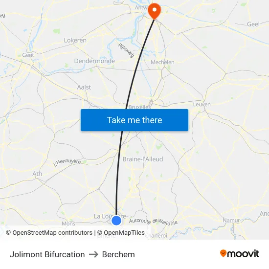 Jolimont Bifurcation to Berchem map