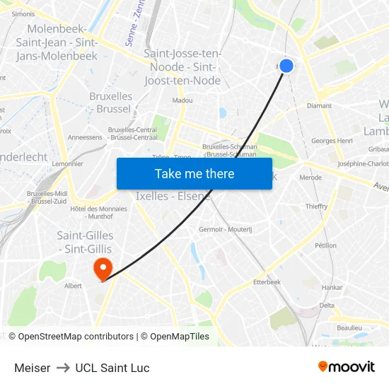 Meiser to UCL Saint Luc map