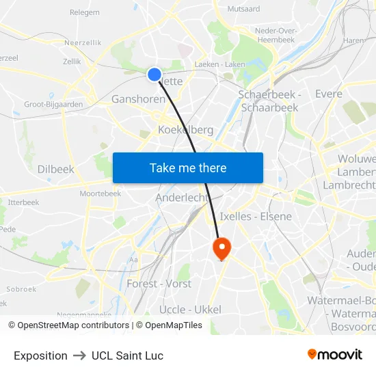 Exposition to UCL Saint Luc map