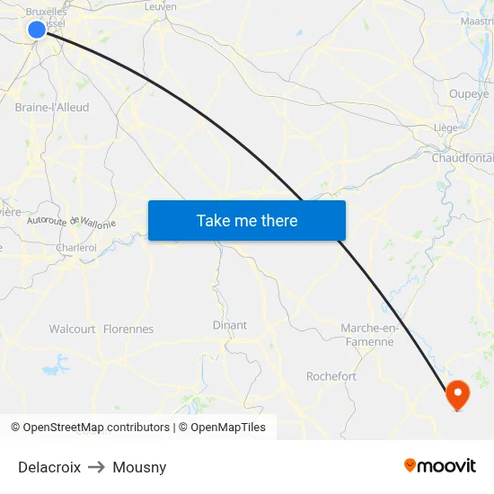 Delacroix to Mousny map