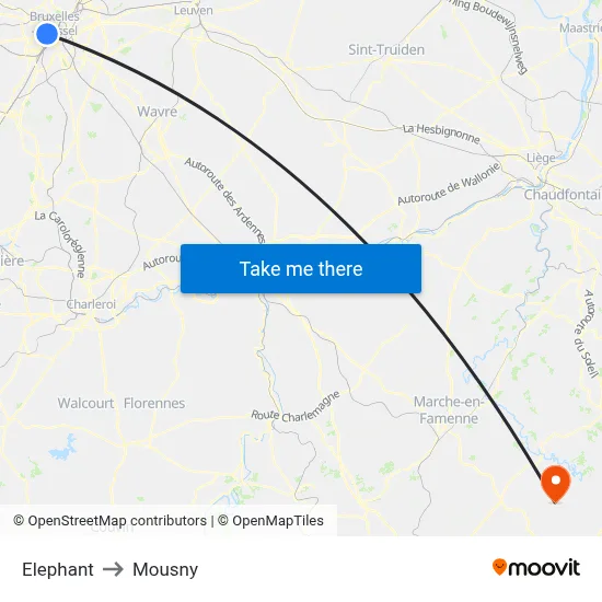 Elephant to Mousny map