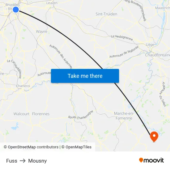 Fuss to Mousny map