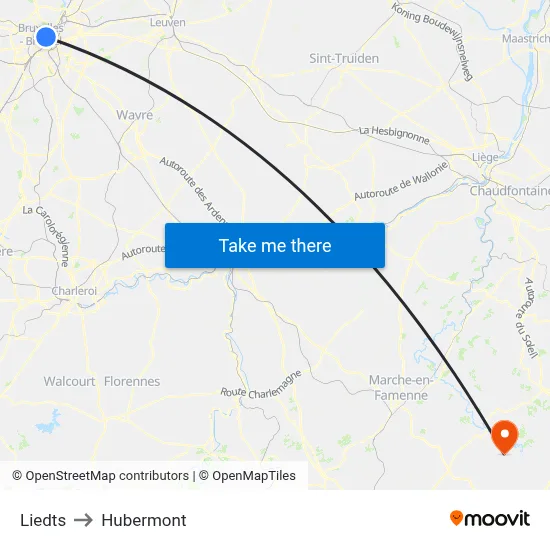 Liedts to Hubermont map