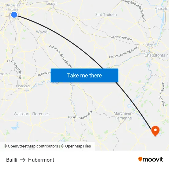 Bailli to Hubermont map