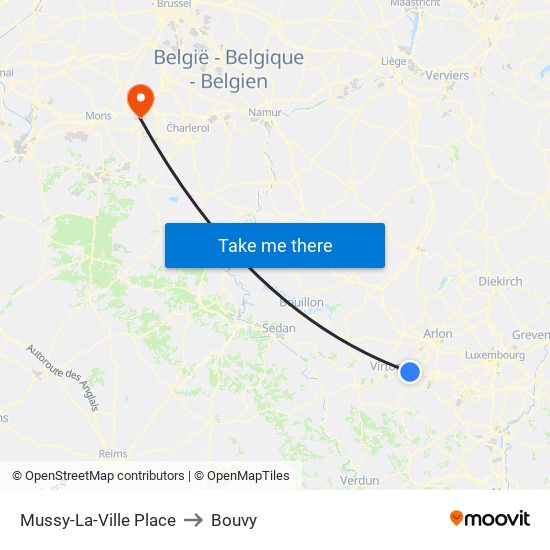 Mussy-La-Ville Place to Bouvy map