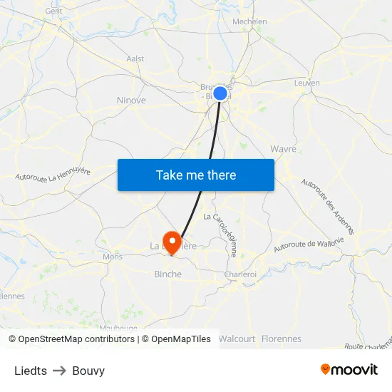 Liedts to Bouvy map