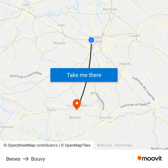 Benes to Bouvy map