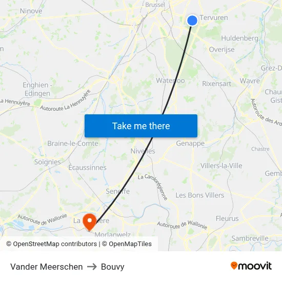 Vander Meerschen to Bouvy map