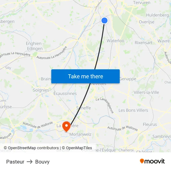 Pasteur to Bouvy map