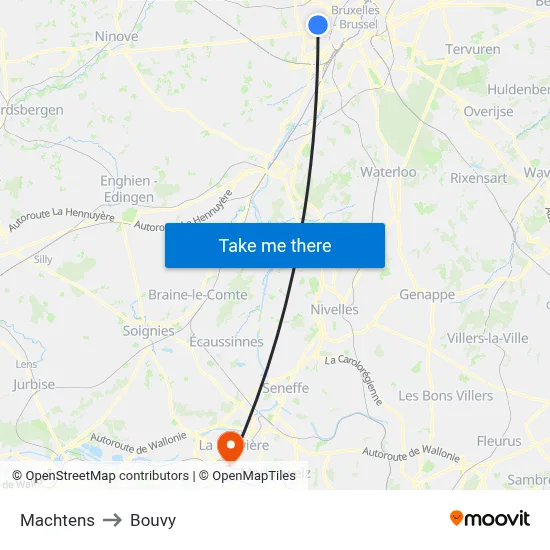 Machtens to Bouvy map