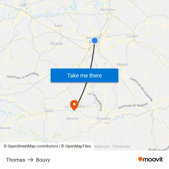 Thomas to Bouvy map