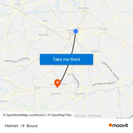 Helmet to Bouvy map