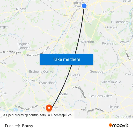 Fuss to Bouvy map