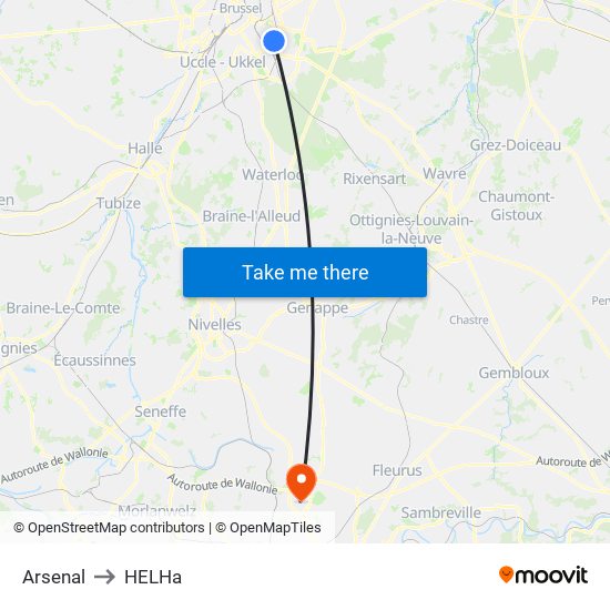 Arsenal to HELHa map